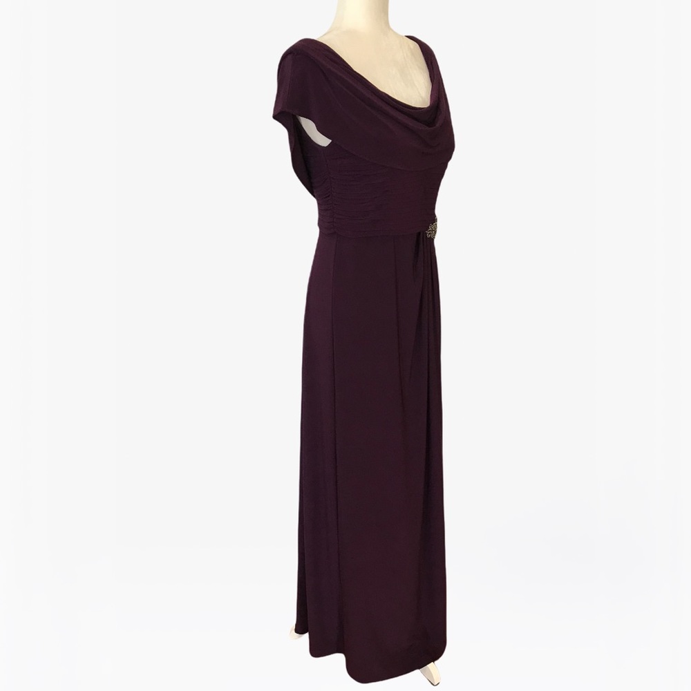 Alex Evenings Cowl-Neck A-Line Women’s Dress - 6/8 - Picture 9 of 17